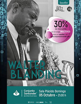 Cartel de NY Jazz All Stars: Walter Blanding Quartet