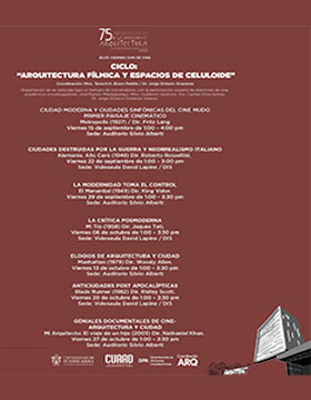 Cartel del Ciclo: Arquitectura fílmica y espacios de celuloide