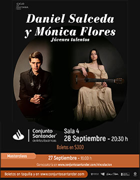 Cartel del Ciclo de guitarra 2023: Mónica Flores y Daniel Salceda