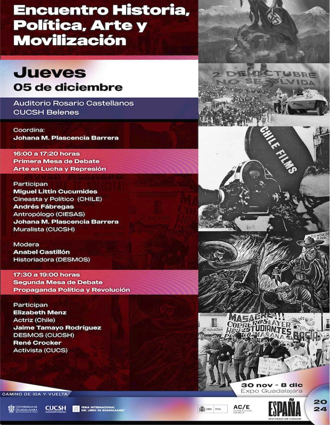 Cartel del Encuentro Historia, Política, Arte y Movilización