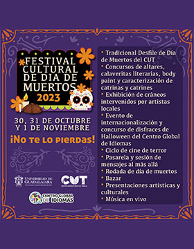Cartel del Festival Cultural de Día de Muertos 2023
