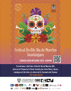 Cartel del Festival Desfile de Día de Muertos Guadalajara