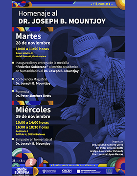 Cartel del Homenaje al Dr. Joseph B. Mountjoy