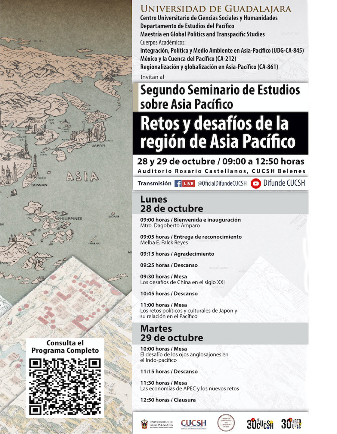 Cartel del Segundo Seminario de Estudios sobre Asia Pacífico