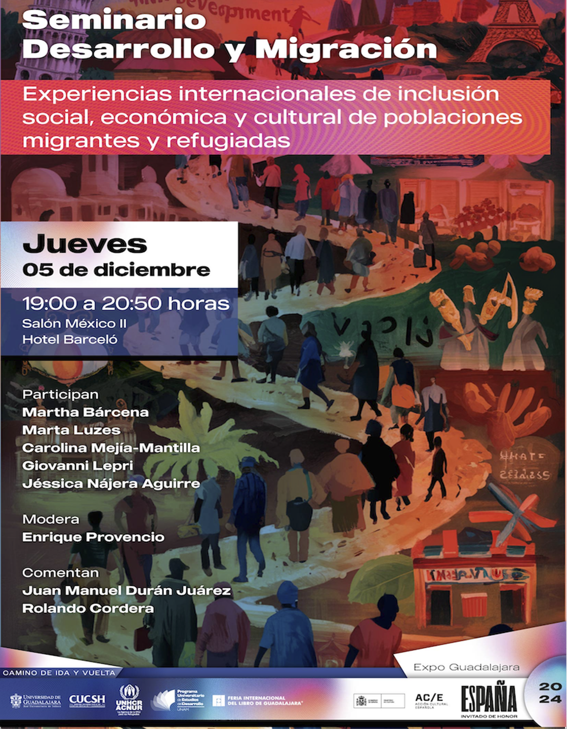 Cartel del Seminario Desarrollo y Migración