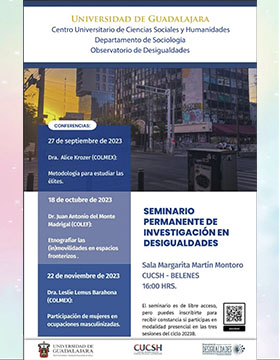 Cartel del Seminario Permanente de Investigación en Desigualdades