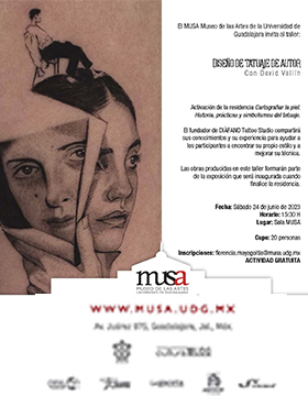 Cartel del Taller: Diseño de tatuaje de autor, con David Vallín