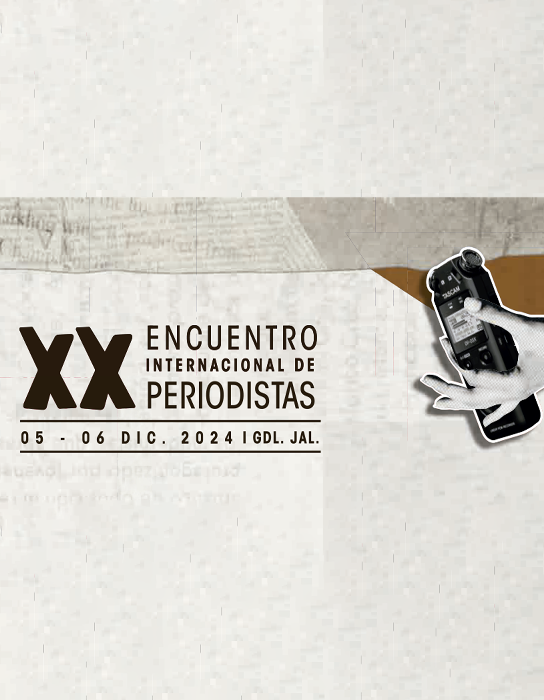 Cartel del XX Encuentro Internacional de Periodistas