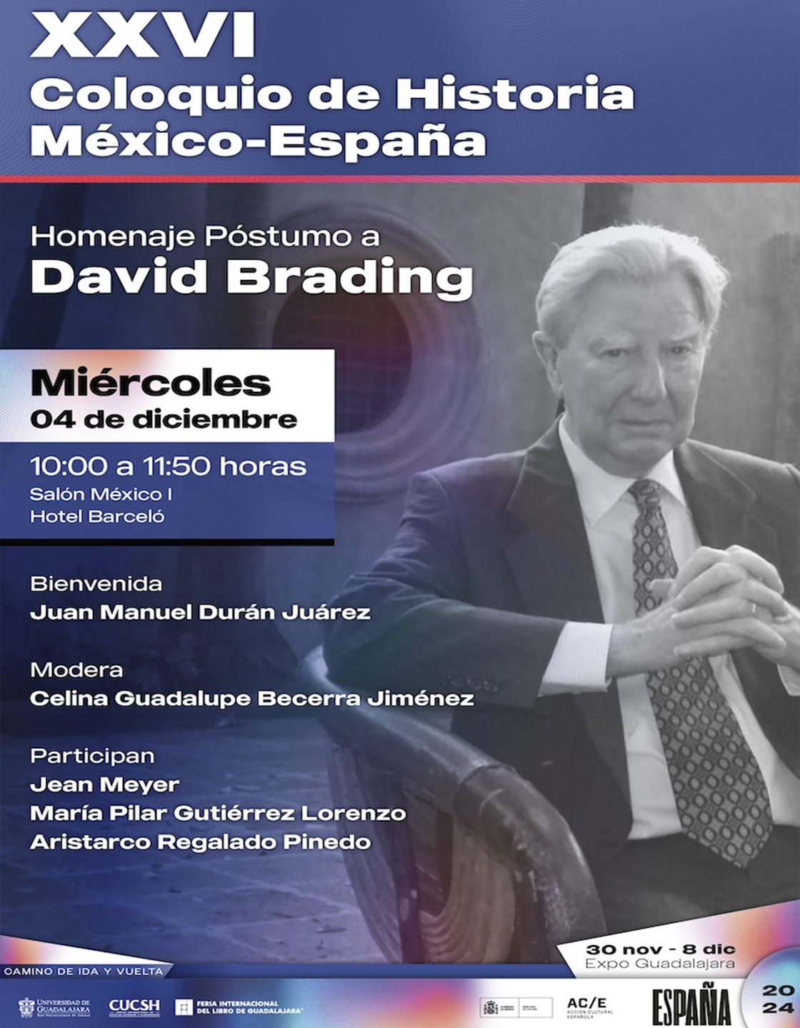 Cartel del XXVI Coloquio de Historia México-España