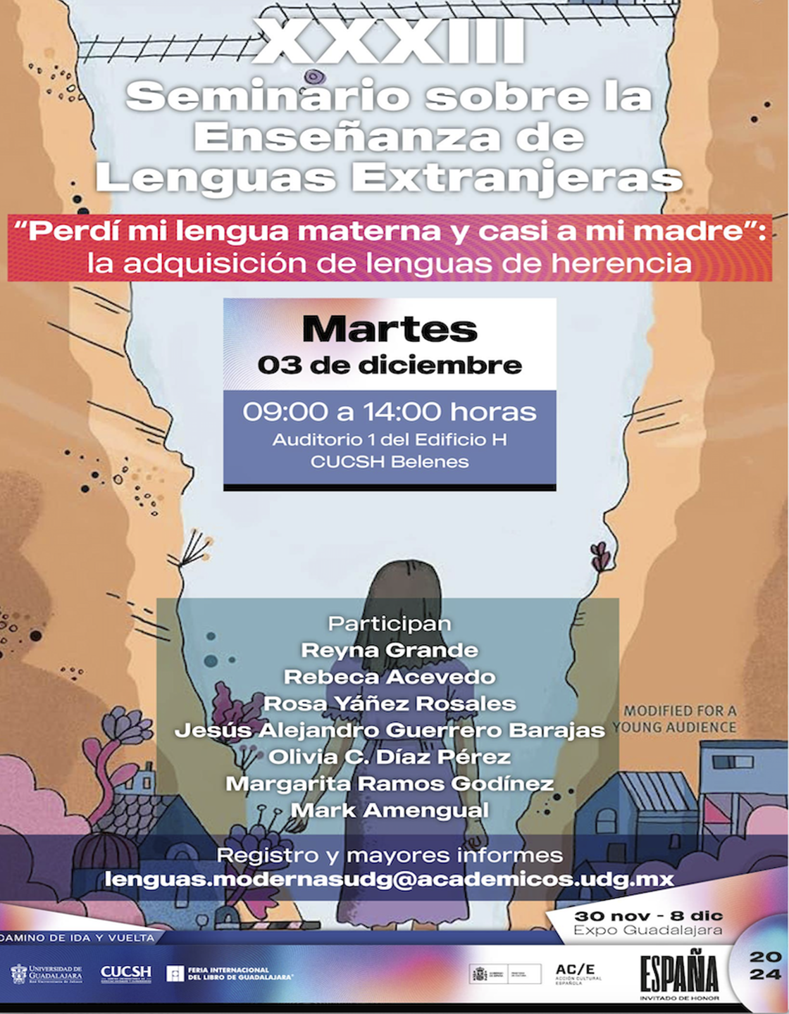 Cartel del XXXIII Seminario sobre la Enseñanza de Lenguas Extranjeras