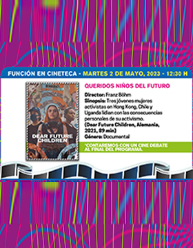 Grafico del Cineclub ¡Conoce y disfruta del séptimo arte! Ciclo: Ambulante