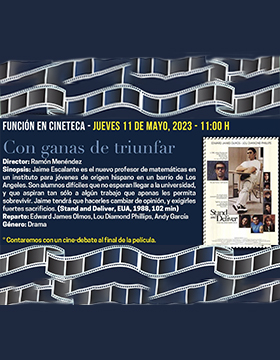  Ciclo “Cine y Ciencia” ¡Conoce y disfruta del séptimo arte!