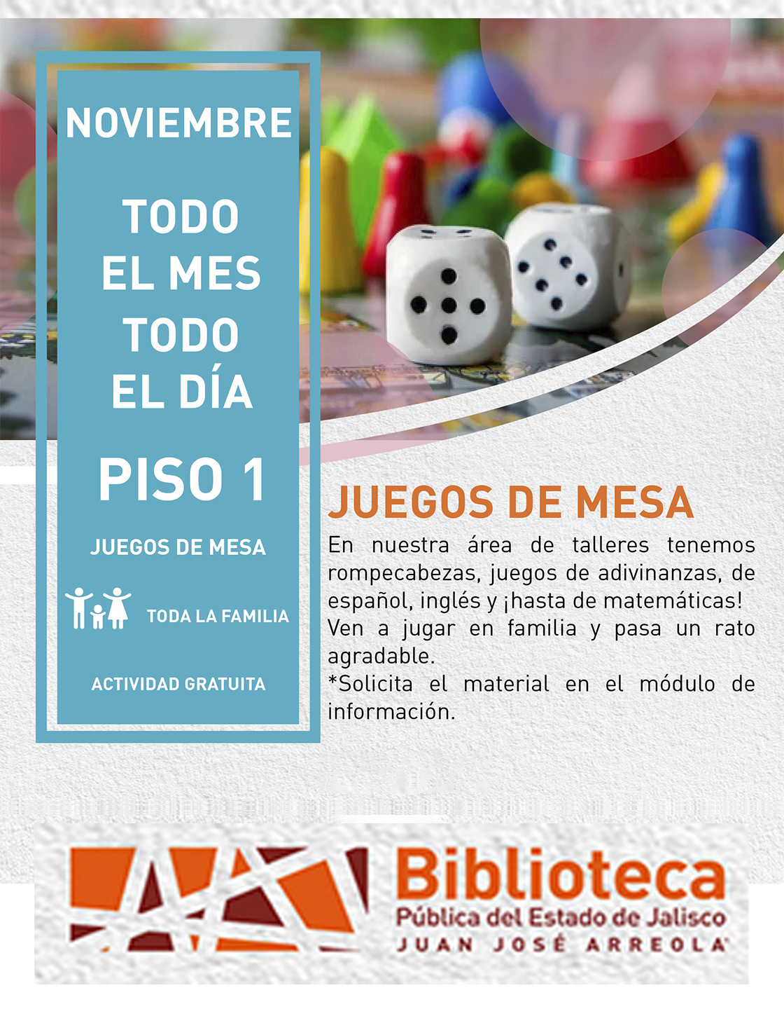 Cartel de Juegos de mesa