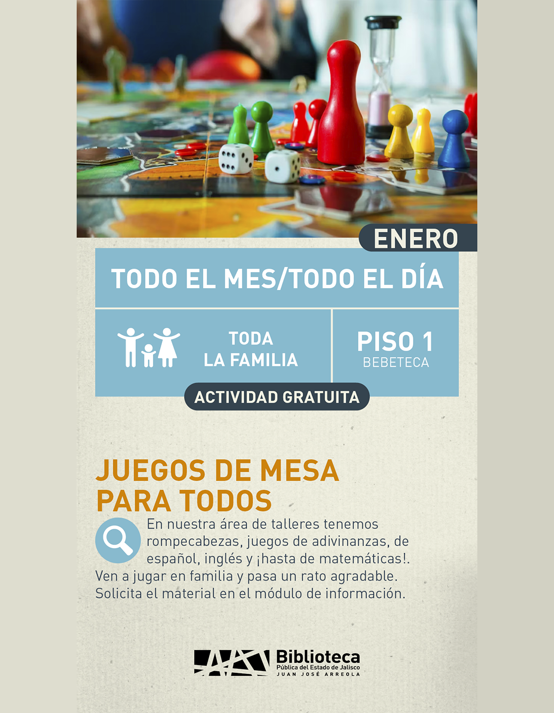 Cartel de Juegos de mesa
