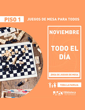 Cartel de los Juegos de mesa para todos