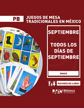 Cartel de Juegos de mesa tradicionales en México