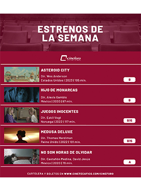 Cartelera del Cineforo Universidad, del 13 al 21 de junio
