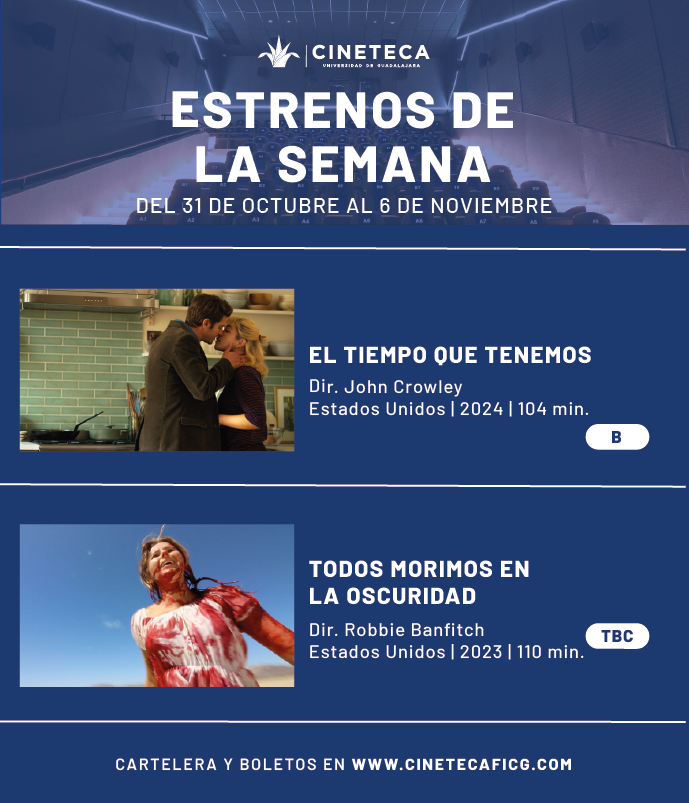 Cartel de los estrenos de la Cineteca FICG