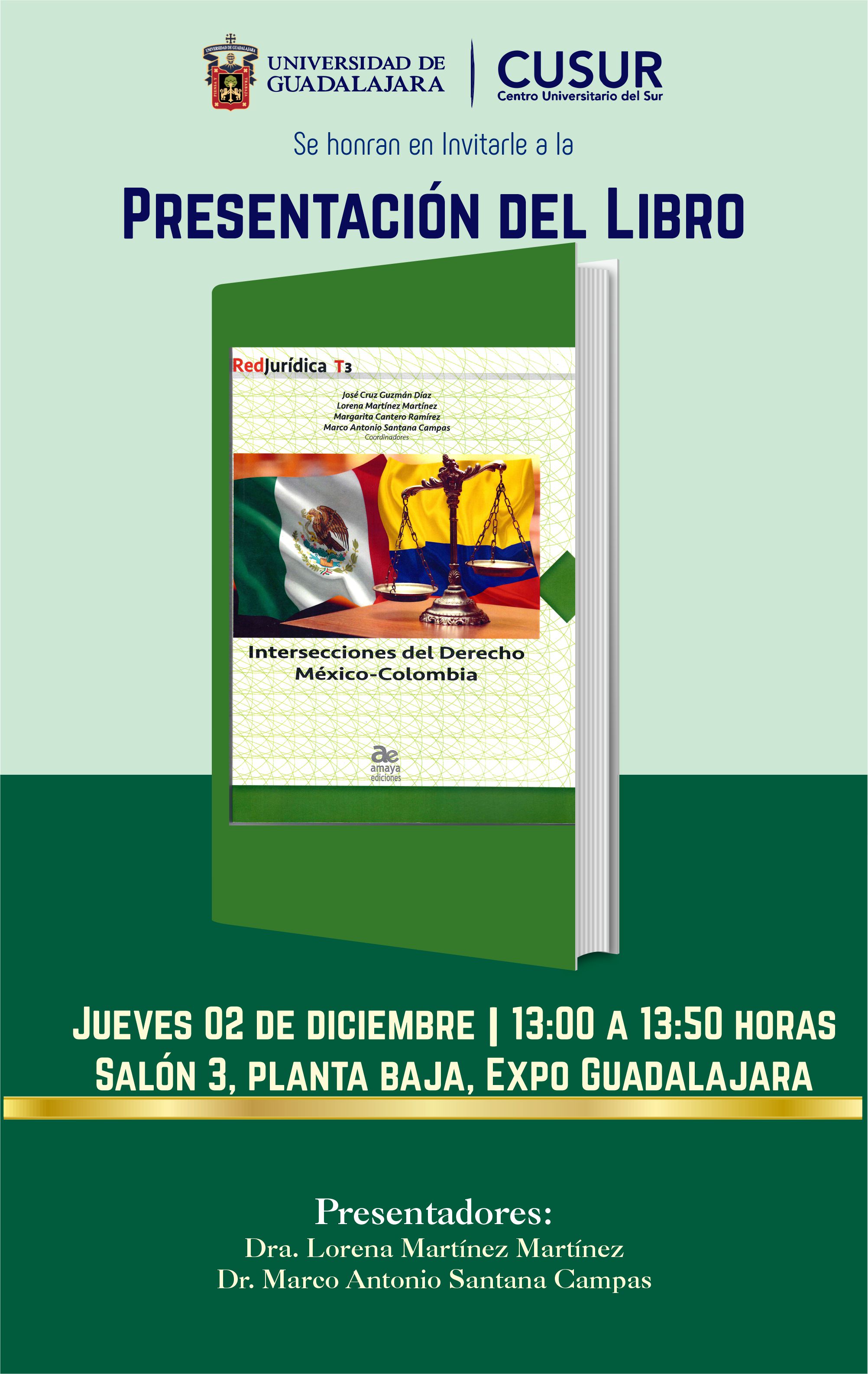 Presentación del libro: Intersecciones del Derecho México-Colombia