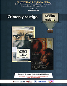 Muestra de cine: De la imprenta a la pantalla. Exhibición de la película: Crimen y castigo