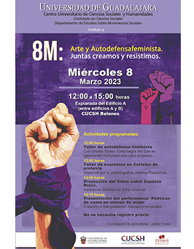 8M: Arte y Autodefensafeminista. Juntas creamos y resistimos