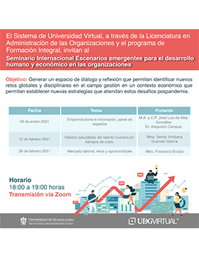Cartel informativo - Conferencia: Mercado laboral: retos y oportunidades
