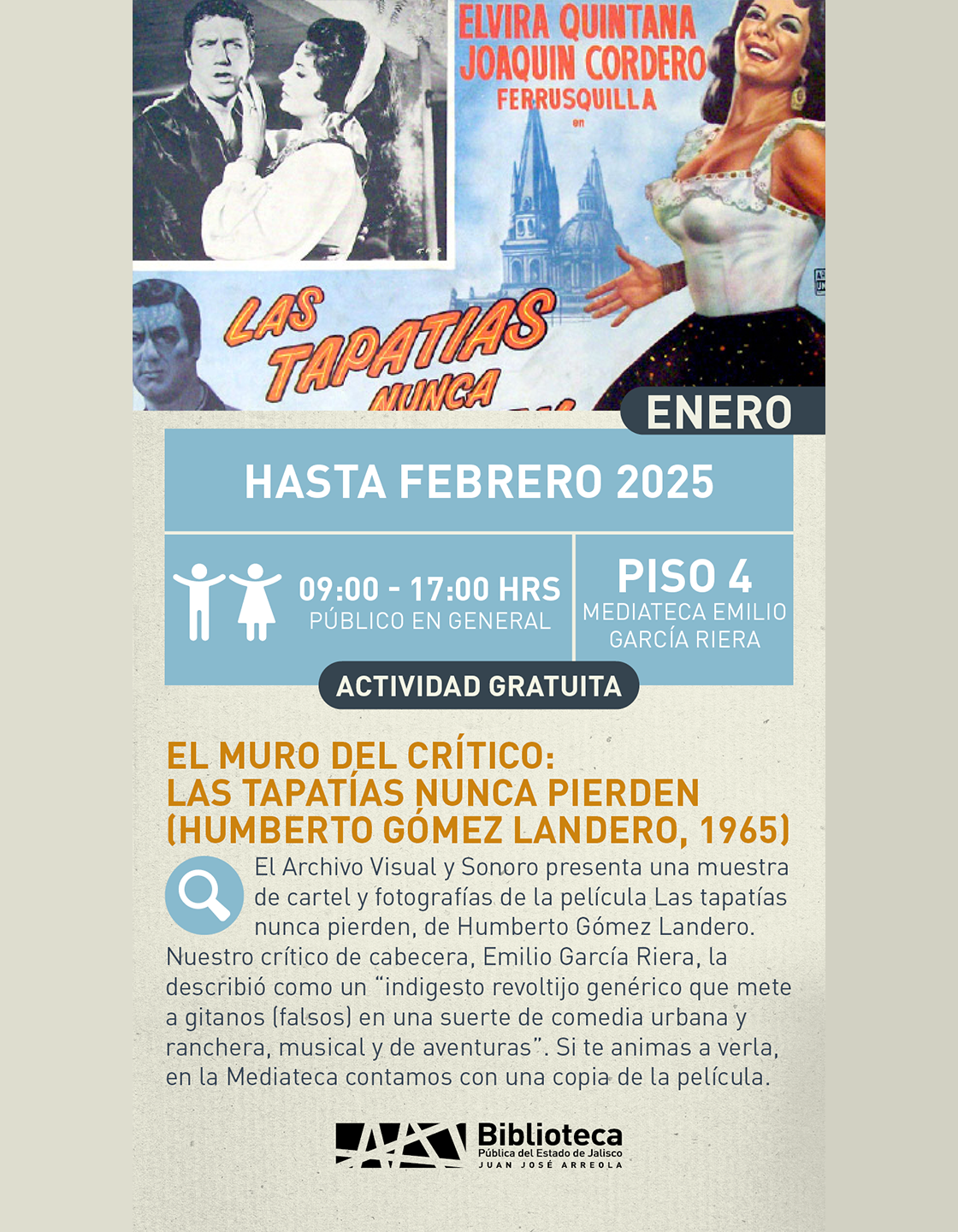 Cartel de El muro del crítico: Las tapatías nunca pierden (Humberto Gómez Landero, 1965)
