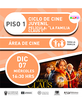 Ciclo de cine juvenil.  Película: “La familia Claus 1”.