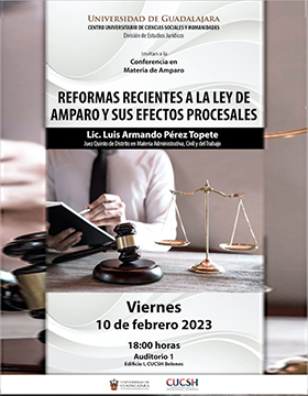 Conferencia en Materia de Amparo: Reformas recientes a la ley de amparo y sus efectos procesales