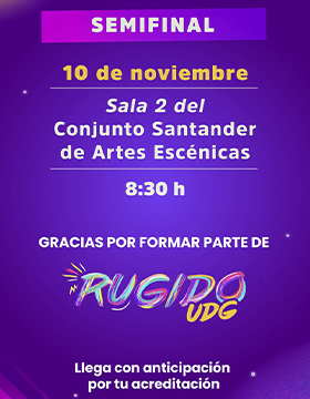 Cartel de la Semifinal de Rugido UDG
