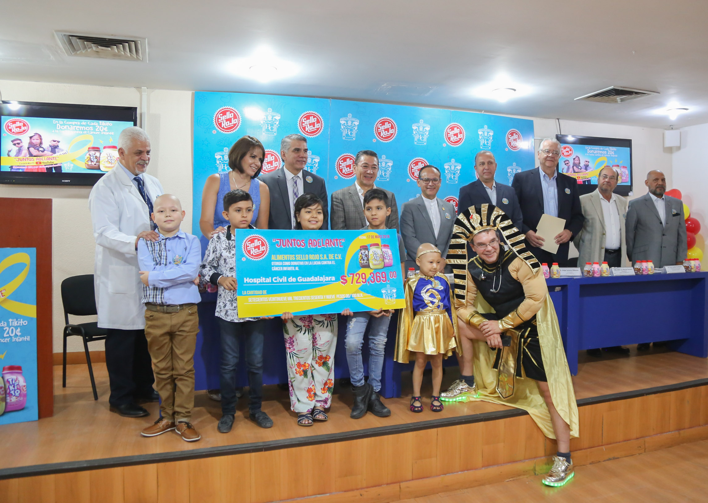 Recibe Hospital Civil donativo de Alimentos Sello Rojo para la atención de niños con cáncer