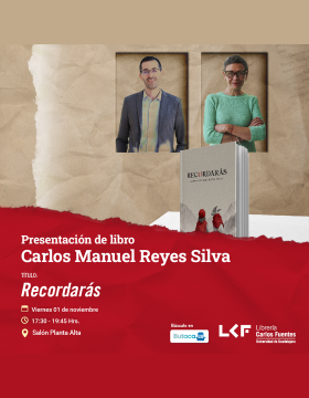 Cartel de la Presentación de libro: Recordarás