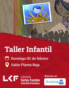 Cartel del Taller infantil. Título: “Iguales pero diferentes”. Taller para la empatía y el respeto por las diferencias entre las personas