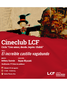 Cartel del Cineclub LCF  Ciclo “Con amor, desde Japón: Ghibli”