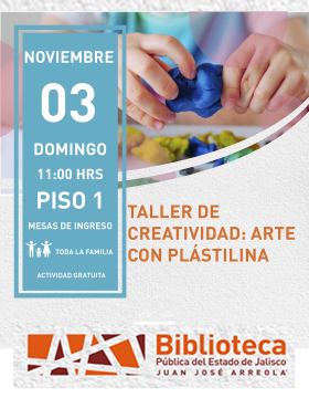 Cartel del Taller de creatividad: Arte con plastilina