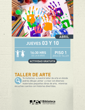 Cartel del Taller de arte