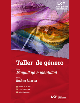 Cartel del Taller de género. Título: Maquillaje e identidad