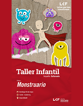Cartel del Taller infantil. Título: Monstruario