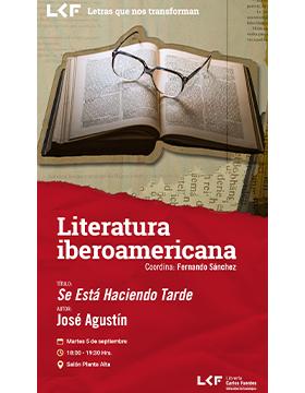 Cartel de Literatura Iberoamericana. Título: Se Está Haciendo Tarde
