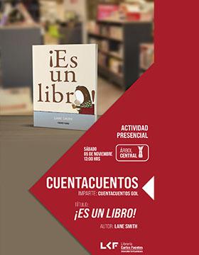 Cuentacuentos. Función especial.  Título: ¡Es un libro!