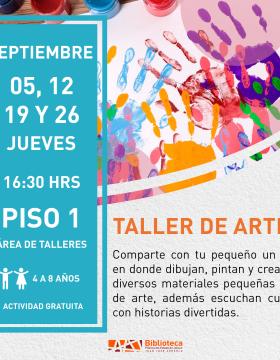 Cartel del taller de arte