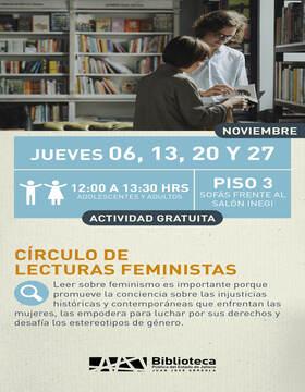 Cartel de Círculo de lecturas feministas Cartel de Círculo de lecturas feministas