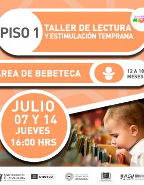 Taller de lectura y estimulación temprana.