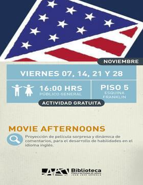 Cartel de Movie afternoons Cartel de Movie afternoons
