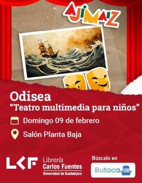 Cartel de Odisea “Teatro multimedia para niños”