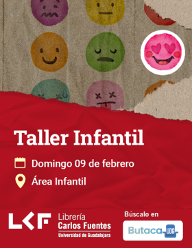 Cartel del Taller infantil. Título: Emocionario