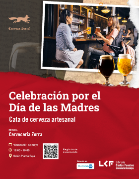 Cartel de la Celebración por el Día de las Madres. Cata de cerveza artesanal
