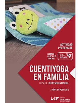 Cartel de Cuentiyoga en familia (2 años en adelante)