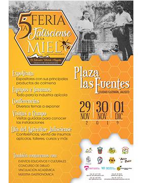 5ta Feria Jalisciense de la Miel a llevarse a cabo del 29 de noviembre al 1 de diciembre.