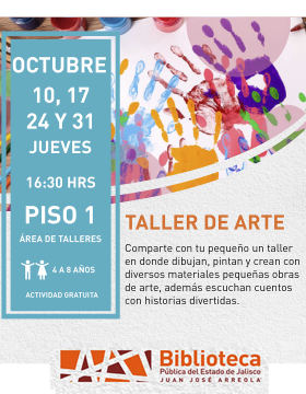 Cartel del taller de arte